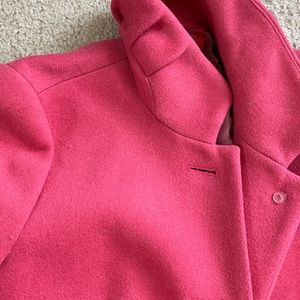 Coral J. Crew Pea Coat